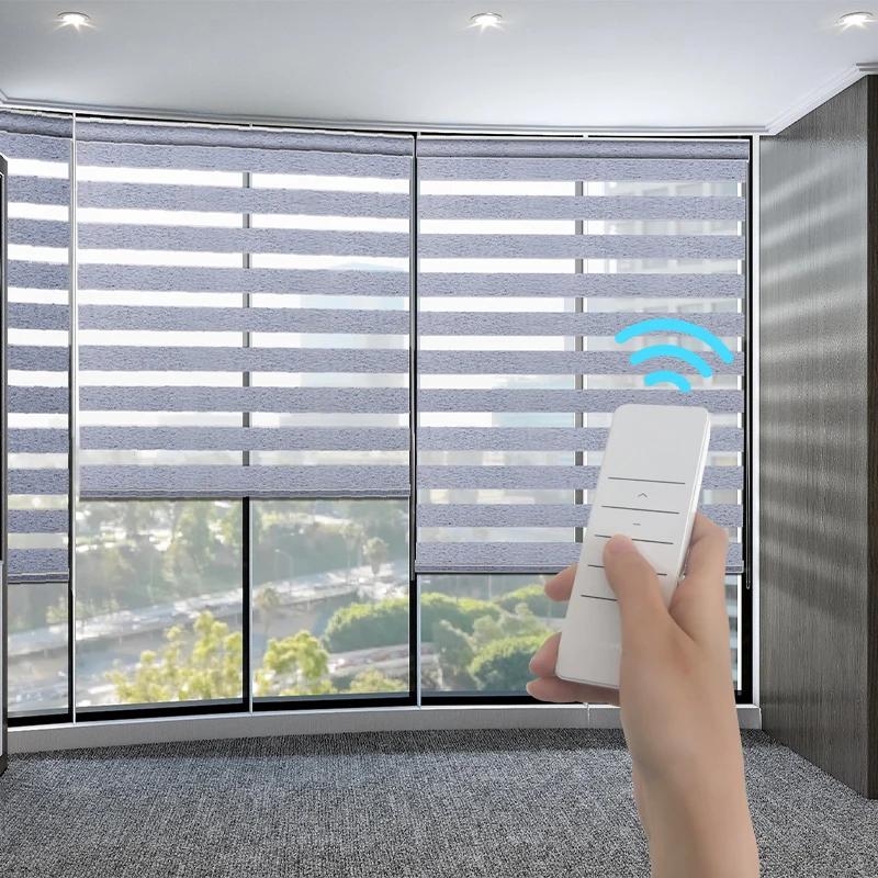 STARDECO Custom Size Factory Suppliers Fabric Blackout Cordless Price Germany Shutter Wholesale Motorized Curtain Zebra Blinds