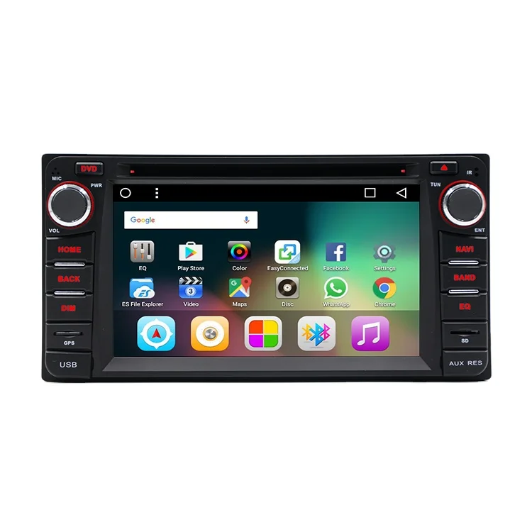 YHT 6.2 inch Touch Screen 2 Din Multimedia Car DVD GPS Android Universal Car Radio With Navigation System Wifi BT For TOYOTA
