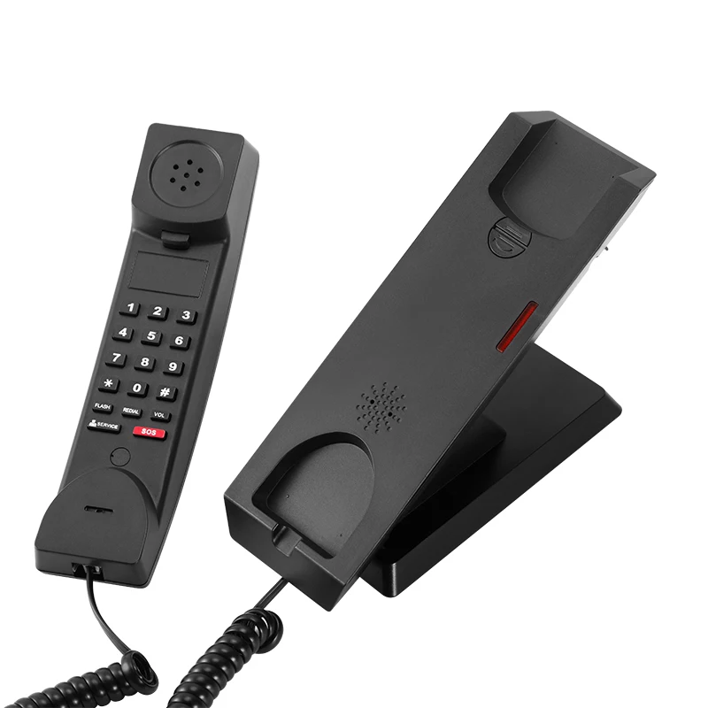 2023 New design hotel phone slim hotel telephone for star hotels with two service buttons