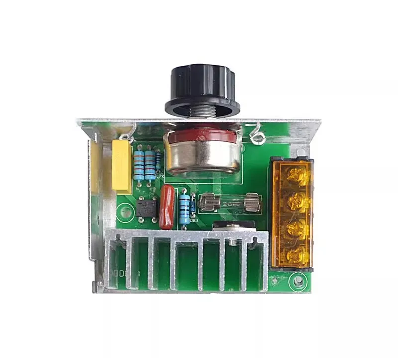 4000W high-power thyristor electronic voltage regulator with dimming, speed regulation, temperature control and fuse housing
