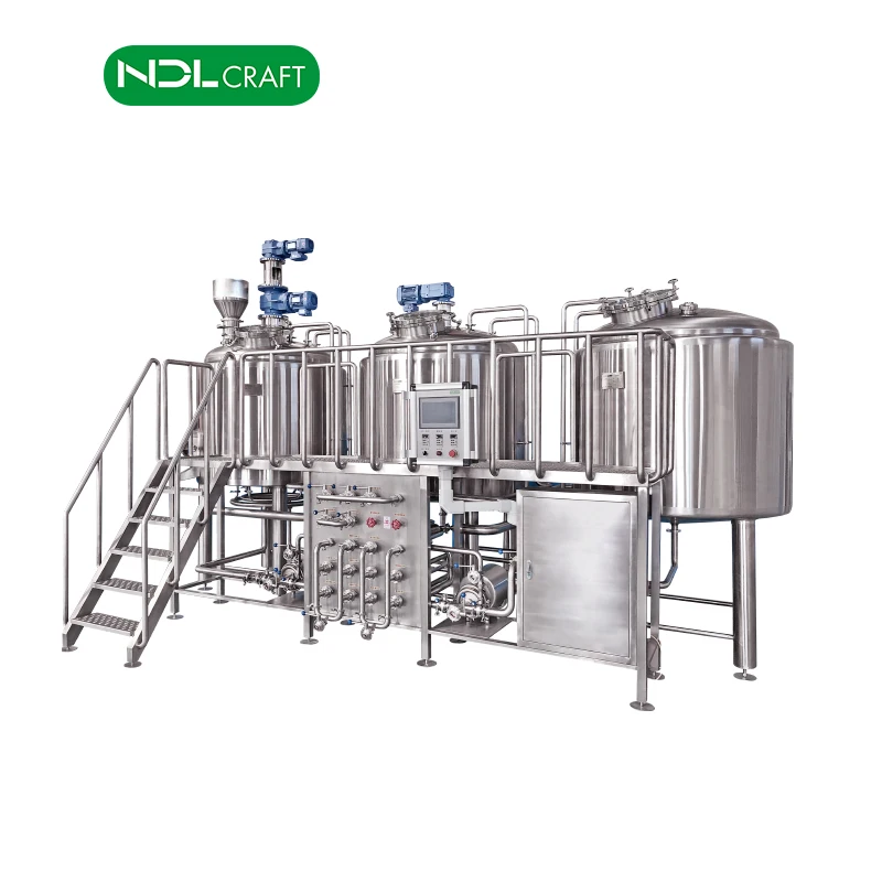 Beer Brewing Equipment Provider 1000l 3 Vessel Automatic Brewery