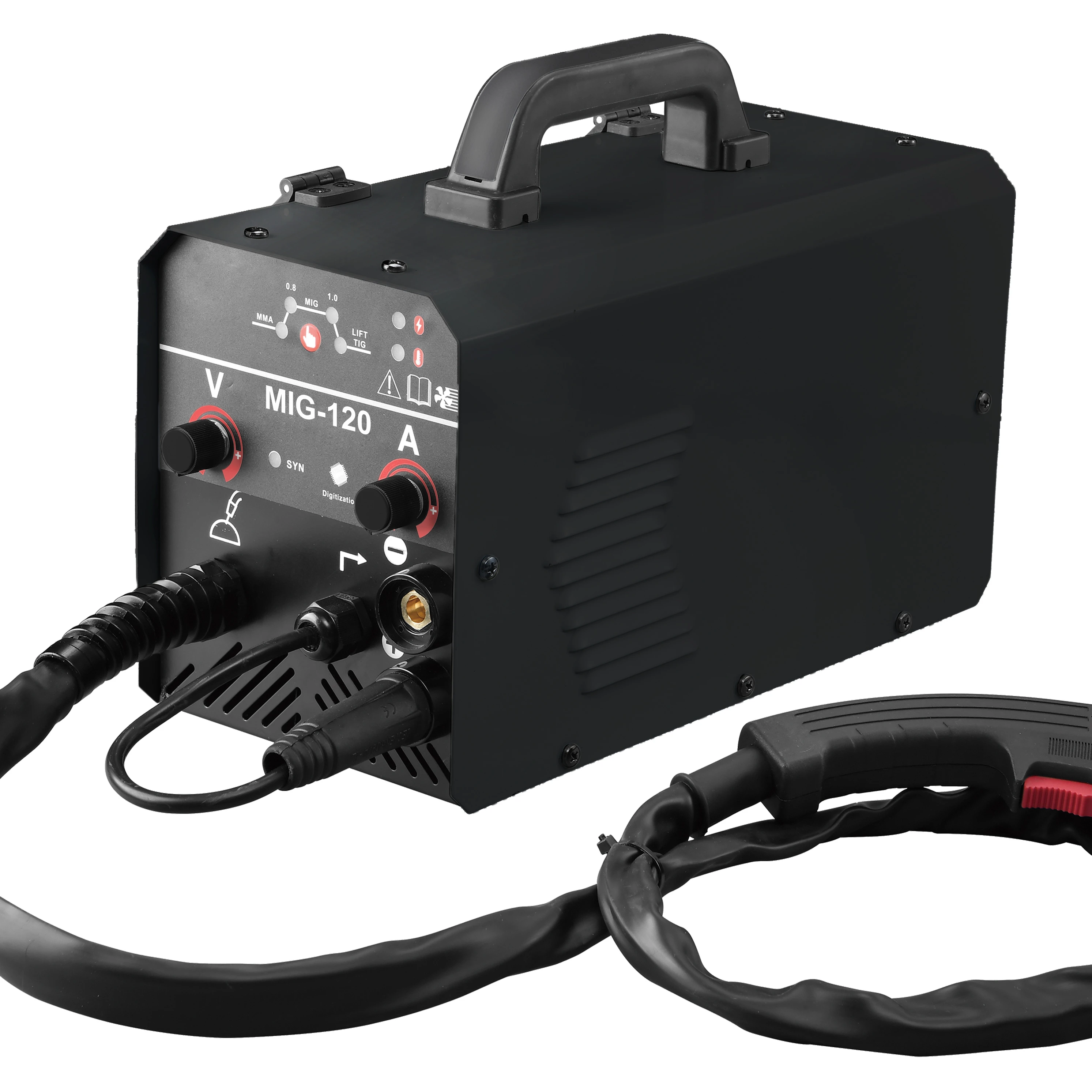 Дешево оптовая продажа MIG-120mini 1 кг инвертор оптовая продажа надежных партнеров! Безвоздушные для сварки в среде защитных газов OEM машины для дуговой сварки под флюсом