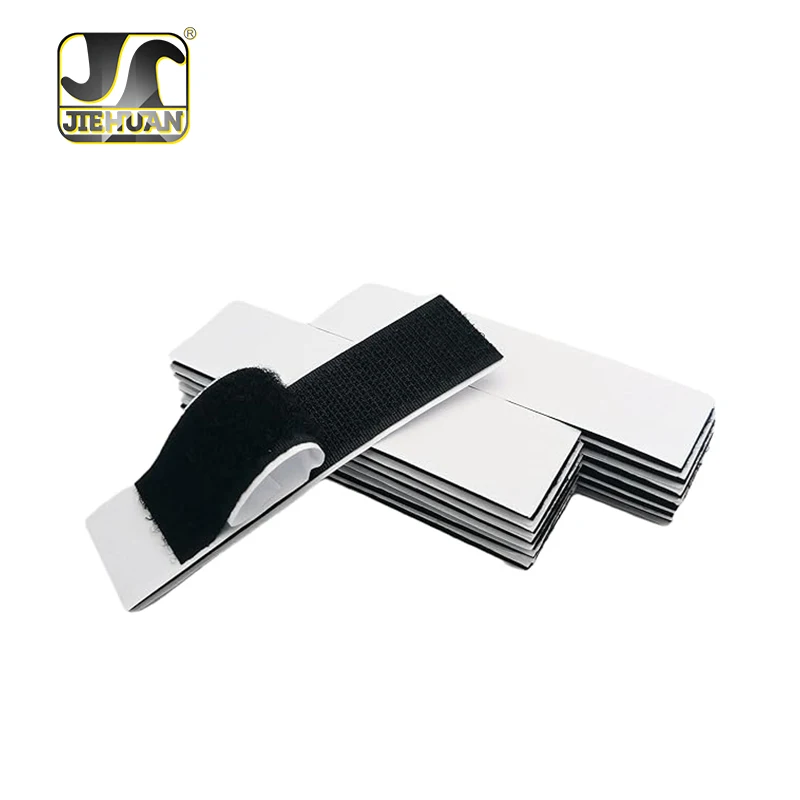 stick self adhesive double side rubberized velcro colors hook and loop silicone backing fastener tape strips