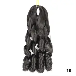 Synthetic Loose Body Wave Spiral Curls Hair French Curly Crochet Braids Wavy Pony Curly Twist 150g Braiding Hair Extensions
