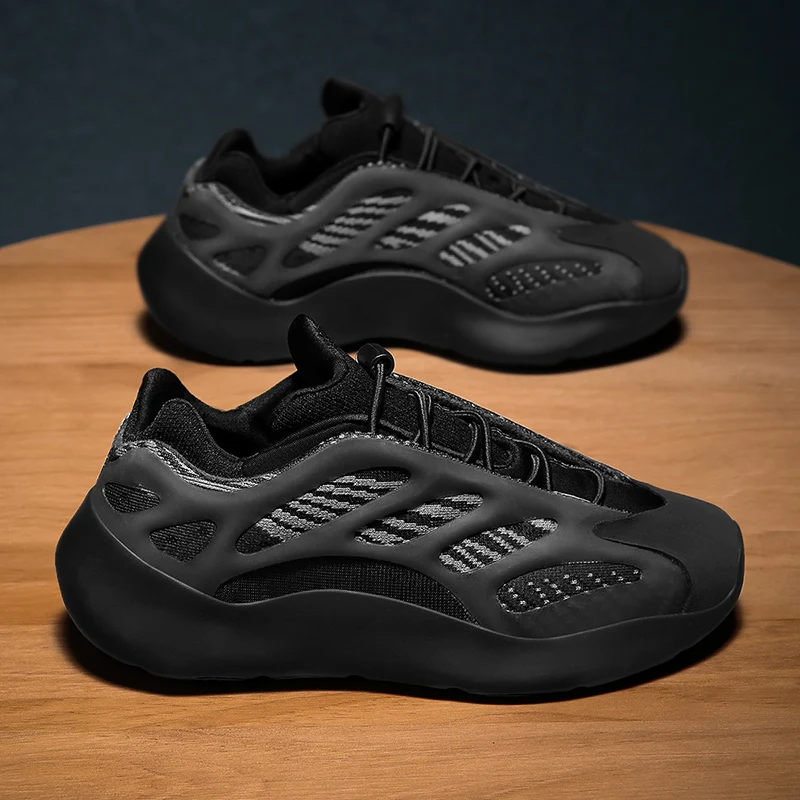 Original High Quality Kids Yezzy Shoes 700 V2 V3 Sneakers Genuine Leather Children Casual Sports Running Shoes