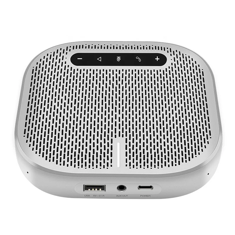 360 Omnidirectional Wireless Speaker Audio Pickup Conference Speakerphone Mobile Phone Black Gift Computer Microphone Box Style