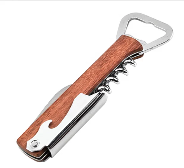 Wholesale Waiters Corkscrew Premium Rose wood Opener Corkscrew with Custom Logo