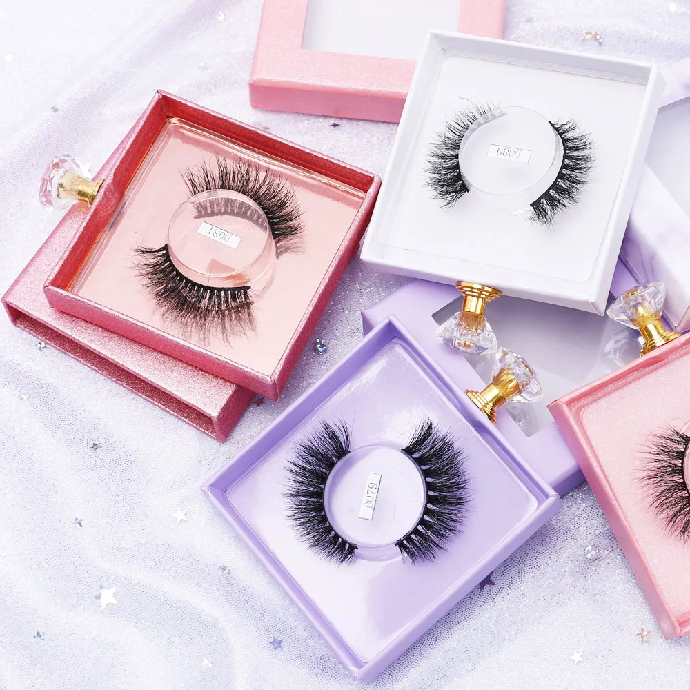 
Customizable Wholesale readu to ship full strip cruelty free synthetic lashes 3d Faux Mink Eyelash 