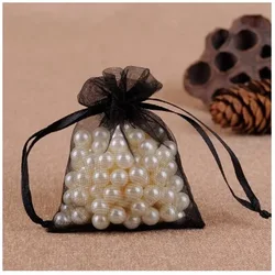 Nicetime lashes organza bag luxury gift woven makeup cosmetic bag pink nonwoven shopping bag