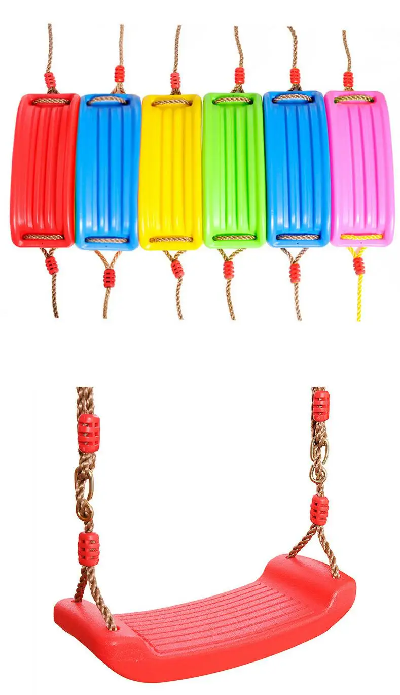 Durable lightweight plastic swing set - non-slip tree swing seat for children swing set in playground