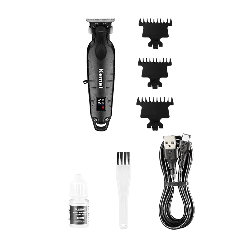 Kemei KM-2293 Salon Level Powder Metallurgical Blade Electric Scissors Hair Clipper 1200 mAh Lithium Battery Hair Trimmers