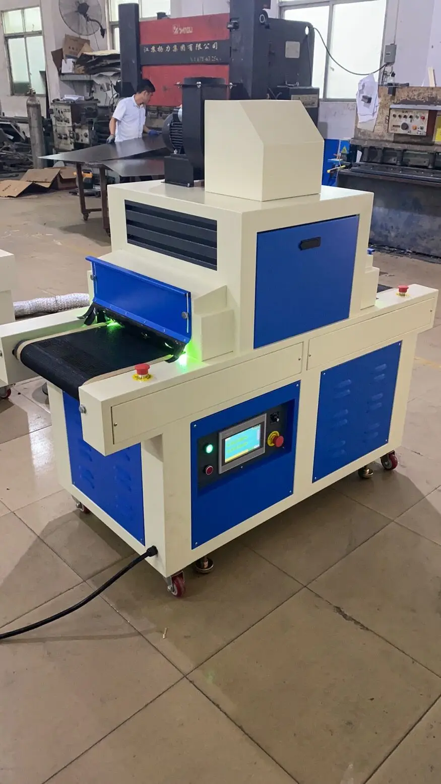 High Quality Conveyor Dryer UV Curing Machine For Drying UV Glue On Shoes With 4 UV Lamp
