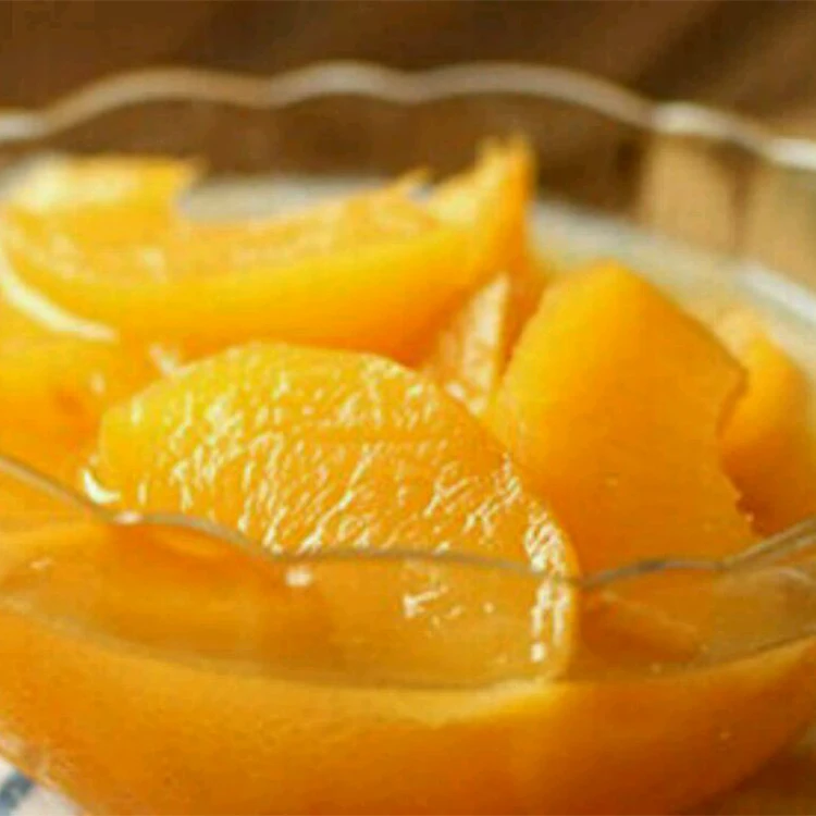
canned yellow peach half in syrup 820g 
