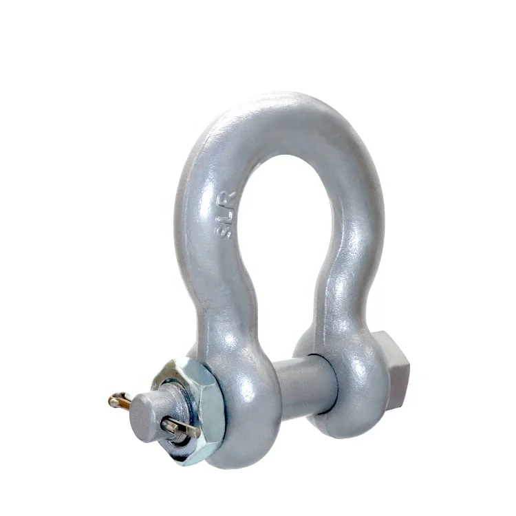 Bolt type dee bow shackle/High Strength Drop Forged Shackle/Safety Bolt Shackle