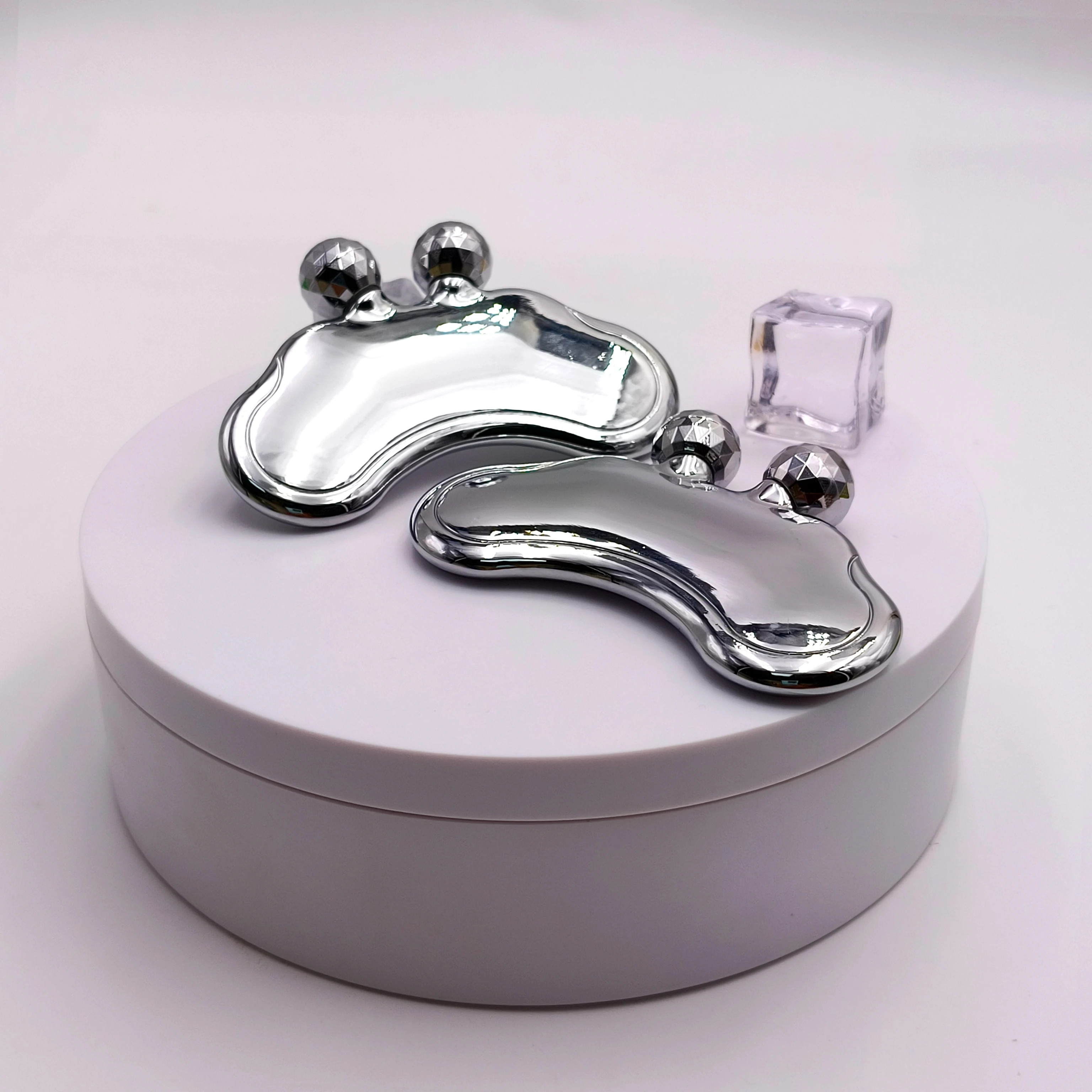 Hot Selling 3D Roller Metal Scraping Tightening Skin Care Customized Gua Sha Scraping Board