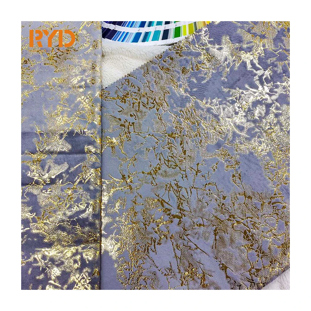 Holland Velvet New Foil Polyester Knitting for Furniture and Upholstery Sofa Fabric
