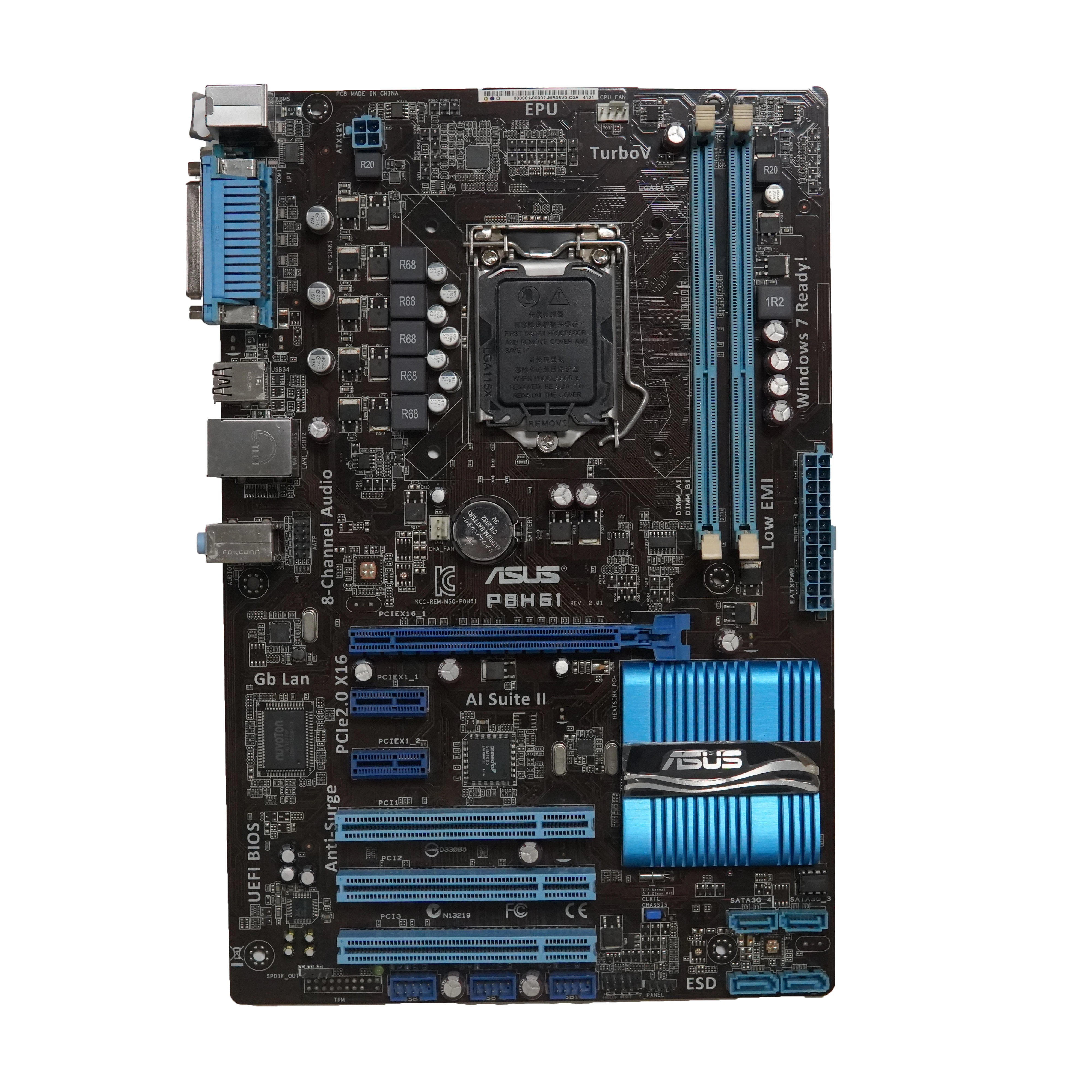 Brand NEW For ASUS P8H61 Desktop motherboard supports DDR3 LGA 1155 16GB