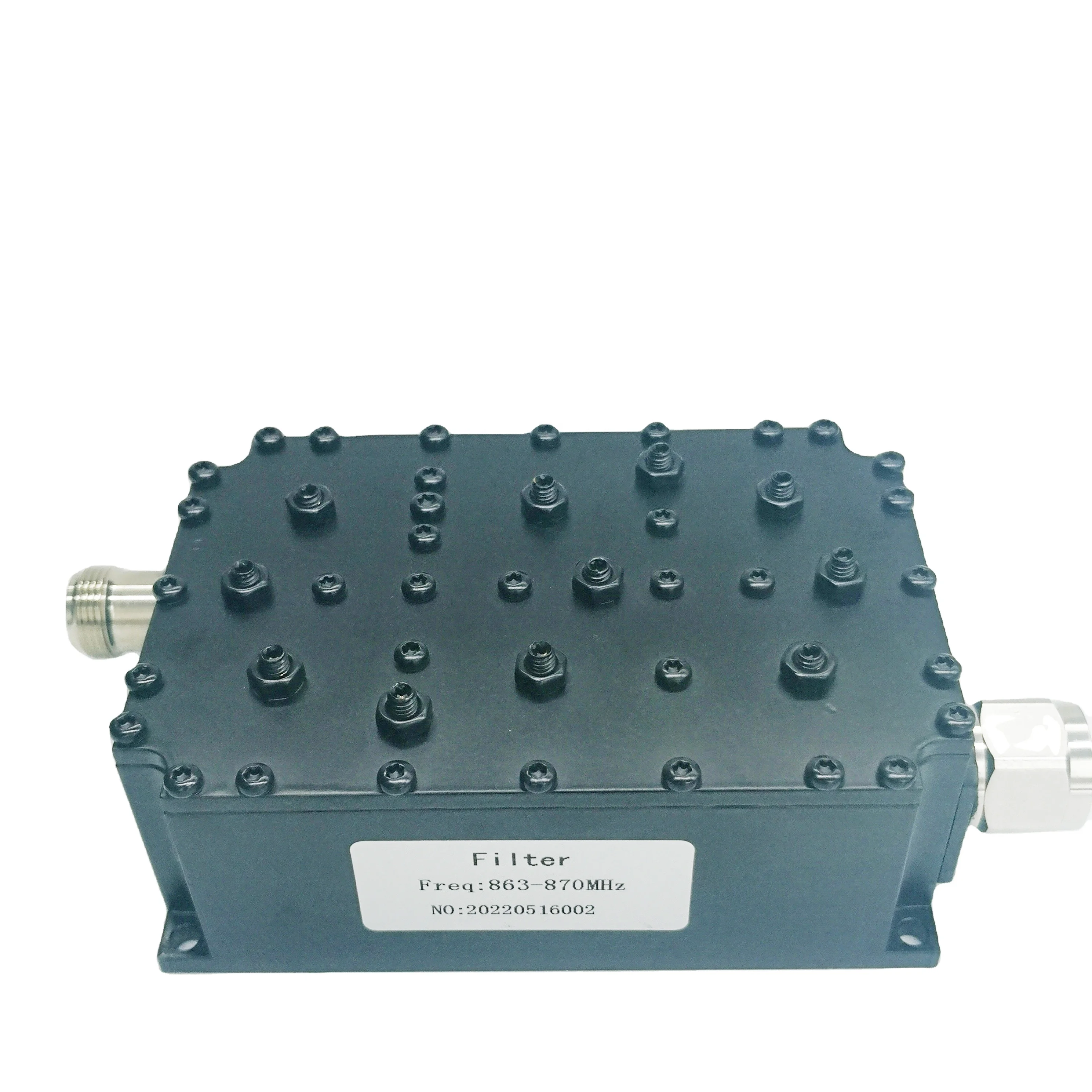 Tuned EU 868Mhz High Out-of-band Rejection Low Insertion Loss VSWR  868MHz Cavity Filter for LoRaWan Helium Network