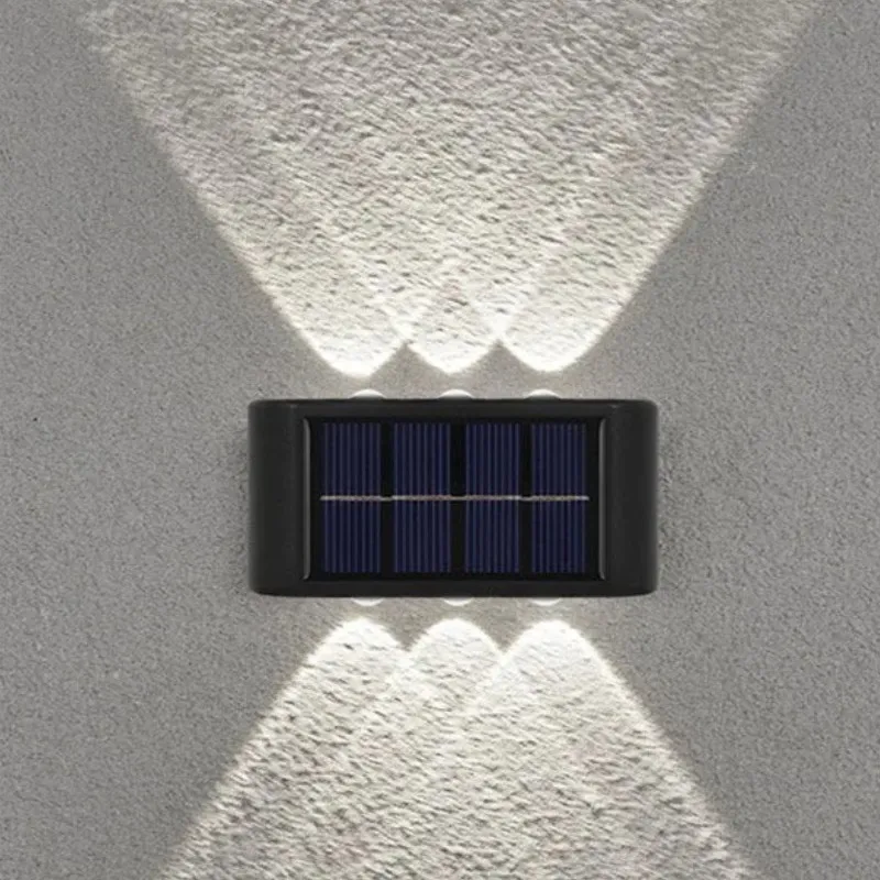 Factory direct sales home up and down wall light outdoor decoration garden light IP65 waterproof solar wall light for garden