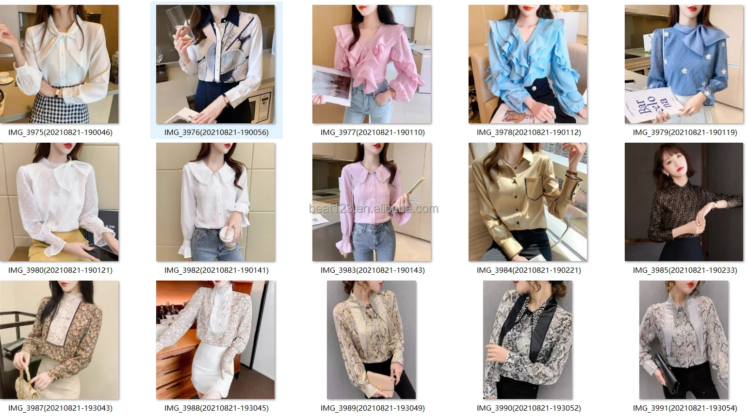 2024Best Seller Woman Shirts and Blouses Elegant Women Blouses and Tops Lady Summer Long for Women Adults Chiffon Knitted Sweet