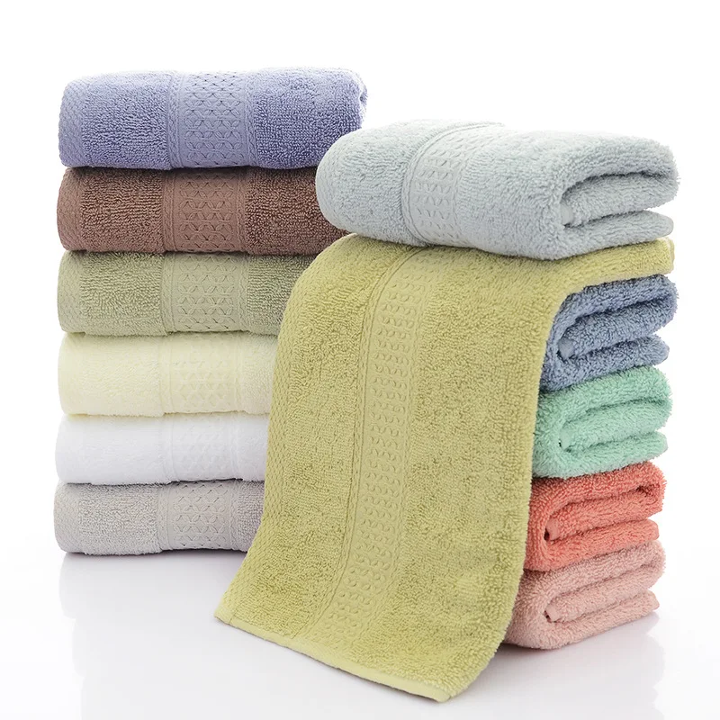 100% Cotton High Quality Face Hand Bath Towel Wash Clothes Pure Cotton Grey 33*74cm Beach Toalla For Home Bathroom Towel