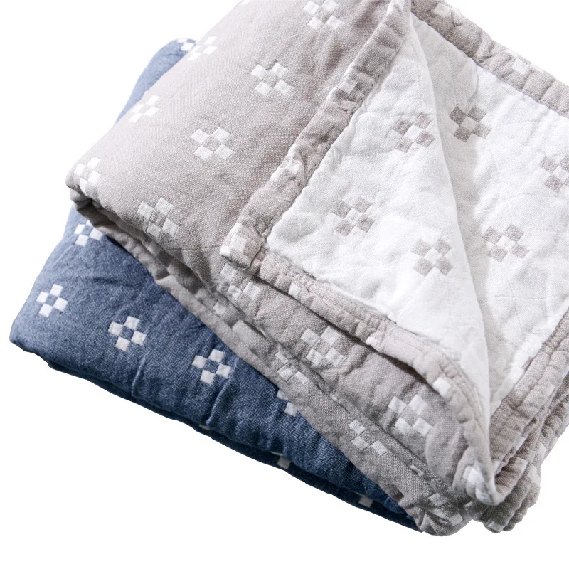 Cotton towel blanket student air conditioning blanket nap and leisure blanket