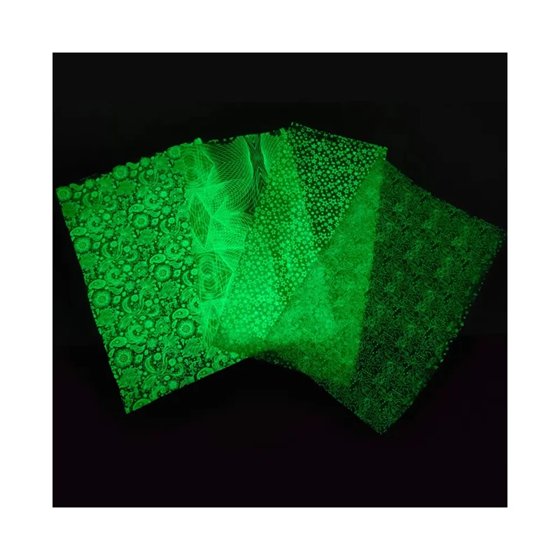 night high bright photoluminescent glow in the dark luminous shoes upper 3D air sandwich mesh breathable knitted vamp fabric