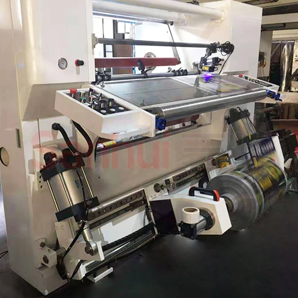 large label slitting machine slitter rewinder paper roll tape pvc film cutting machine