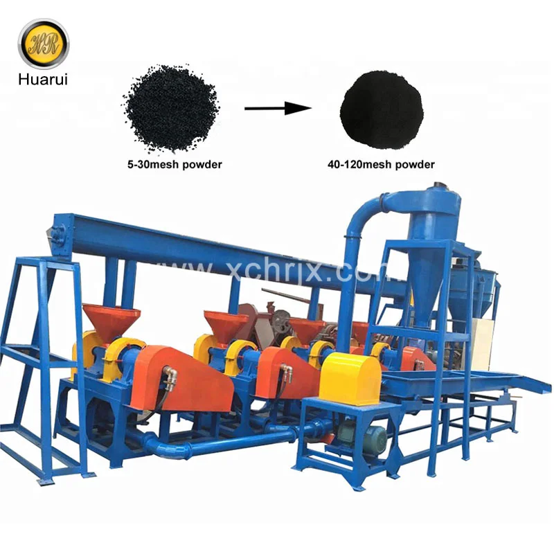 Tyre Super Fine Rubber Powder Grinder / Fine Rubber Powder Pulverizer Price / Tyre Recycling Fine Powder Grinding Machine