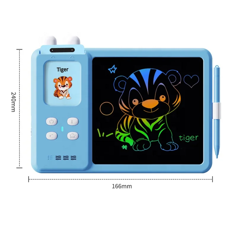 Early Educational Children Cognition Toys 2-In-1 Read and Writing LCD Writing Tablet with Talking Flash Cards