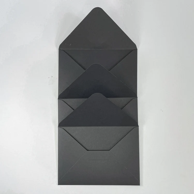 Custom Golden Stamping Uv Spot Paper Gift Credit Card Holder Packaging Envelope Money Envelope