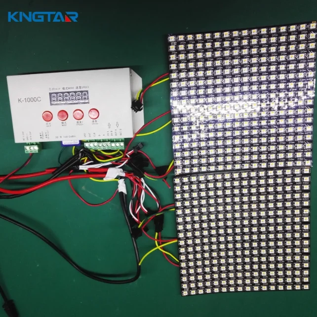 K-1000C (T-1000S Обновлено) UCS512-ABC светодиодный пиксельный контроллер с 12 В DC5V-24V диапазон напряжения