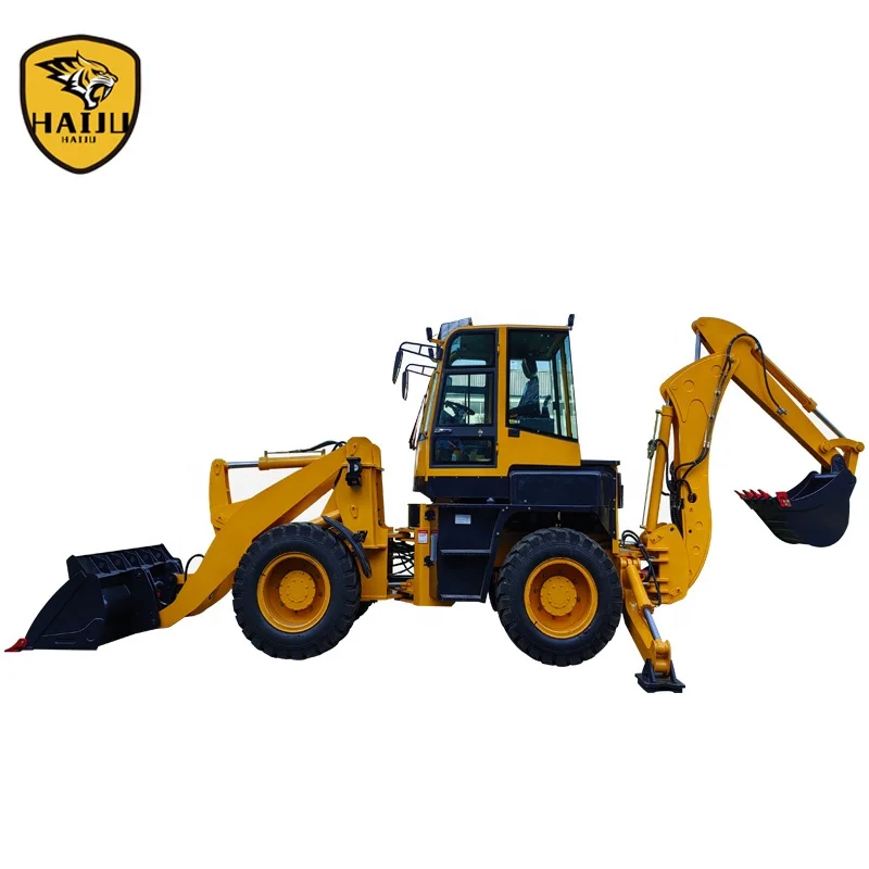 Factory Direct Hydraulic 4WD Backhoe loader WZ40-30 With Breaker
