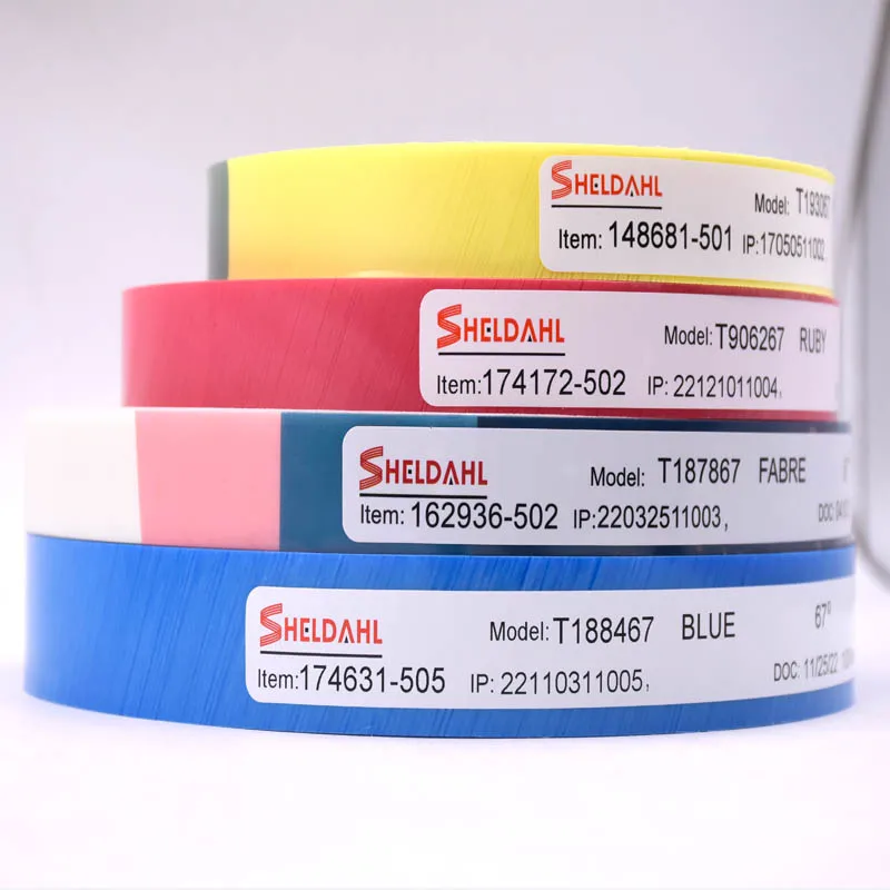 SHELDAHL Flexible Adhesive Belt Joint Tape for Making Abrasive Sanding Belt 19mmx100m Ruby/Blue/Pink/White