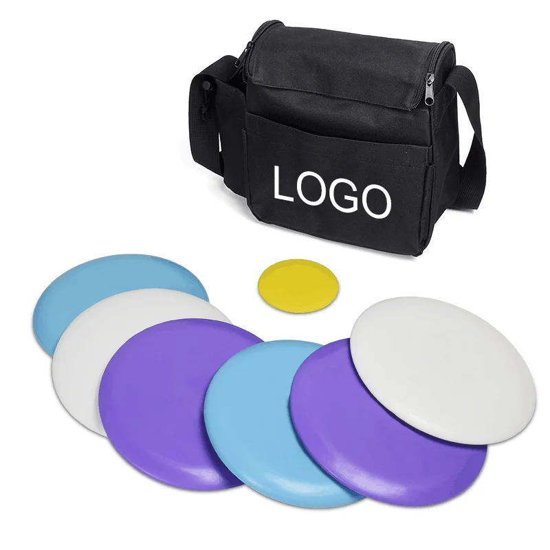 Custom logo pdga approved disc golf outdoor sport flying discs set with 6 discs and a carry bag
