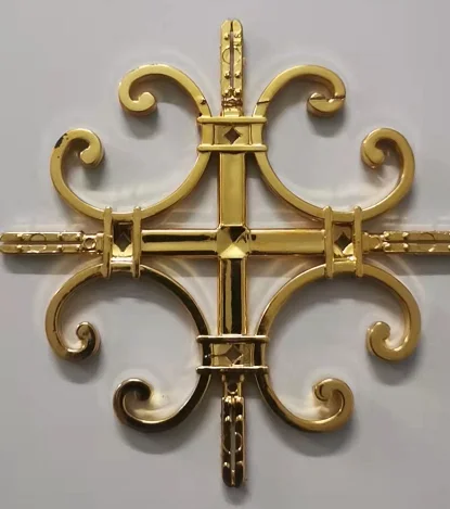 Alger Window And Door Gold Georgian Bar Flowers