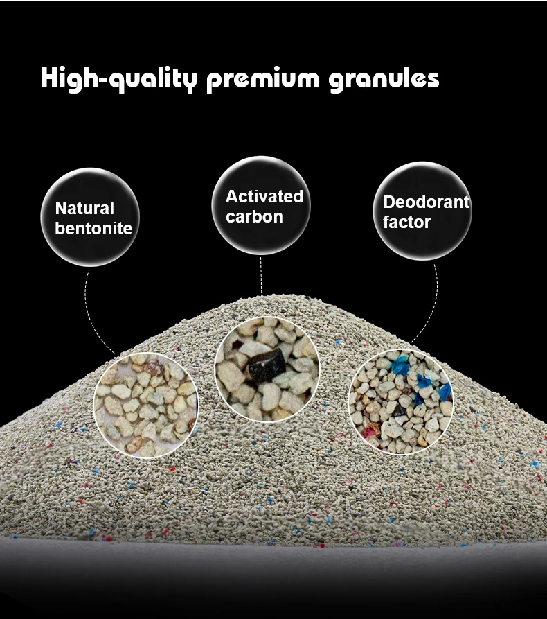 New Product Cat Sand Efficient Deodorization Volcanic Rock Broken Cat Litter