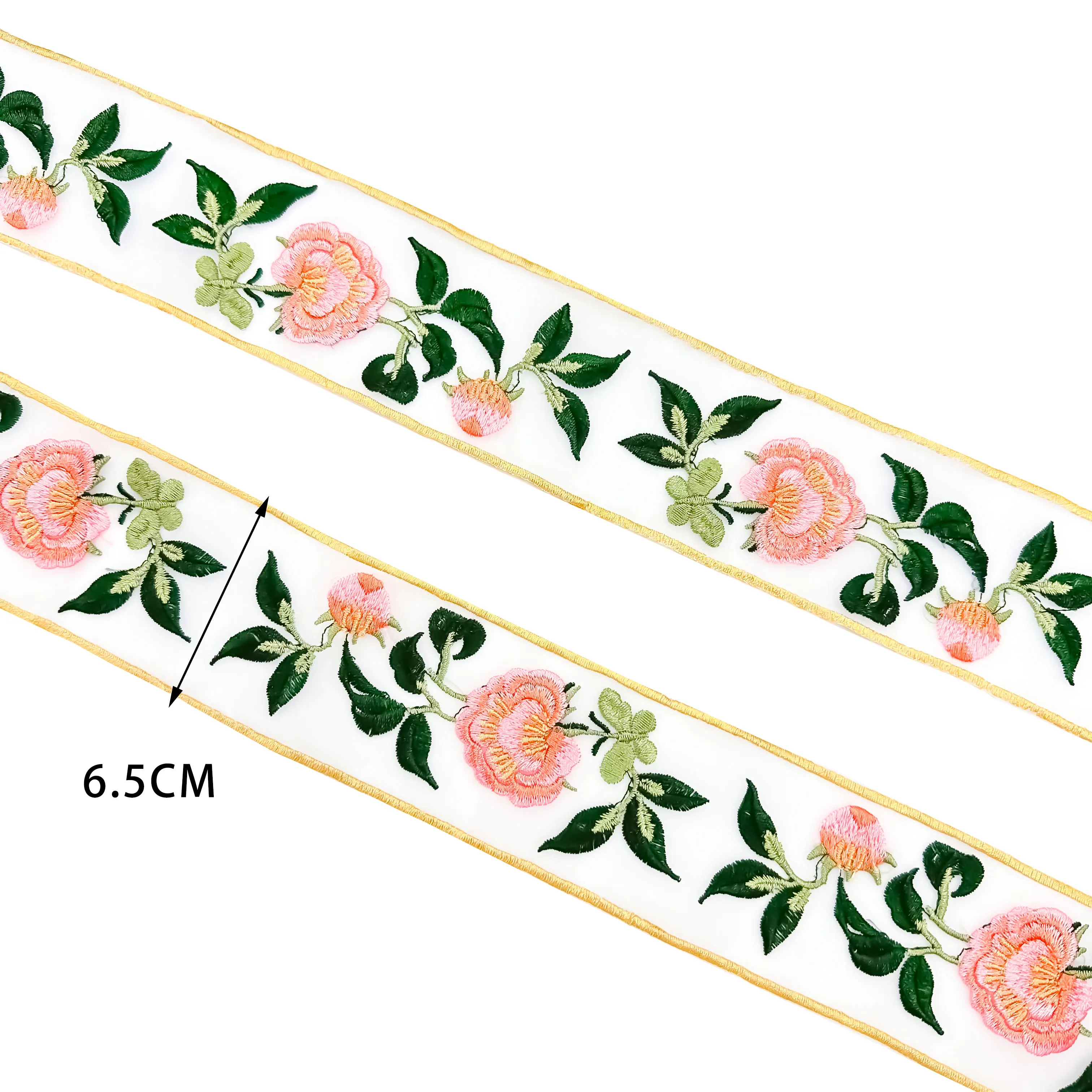 Embroidery Lace DIY Sofa Fabrics Hems Elegant Hand-Knotted Organza Garment Accessories with  Decorations Pants Ornamental