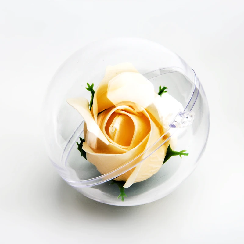 Custom Transparent Plastic Christmas tree decoration Ornaments Balls