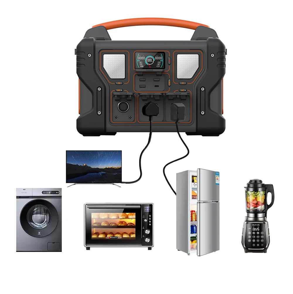 Customized pure sine wave australia storage power station 300w 500w 1000w outdoor solar generator with wireless charging