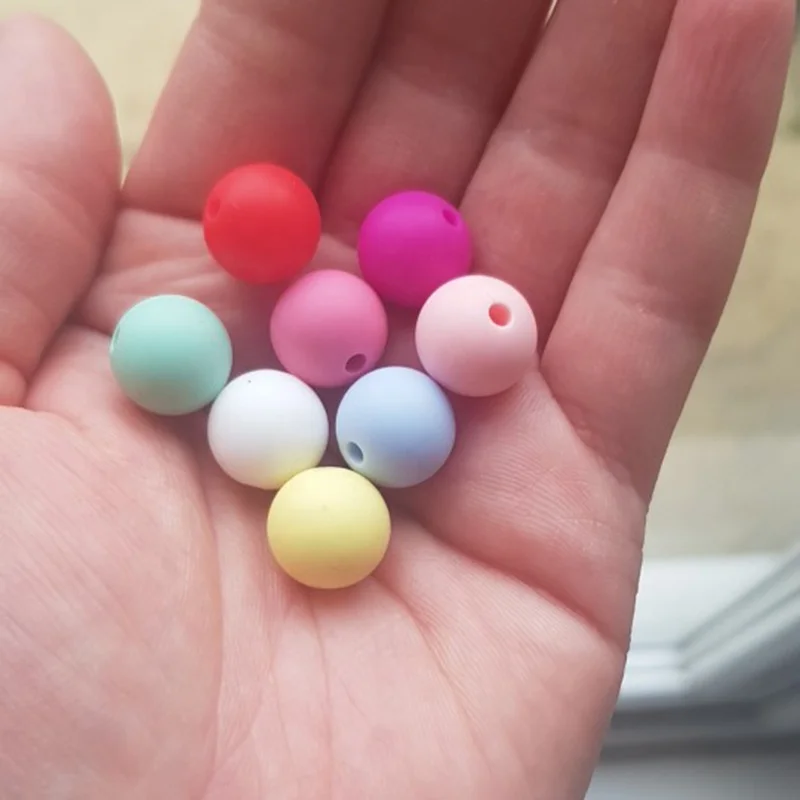 Оптовая продажа с фабрики, силиконовые бусины «сделай сам», детское колье-прорезыватель, цепочка, аксессуары