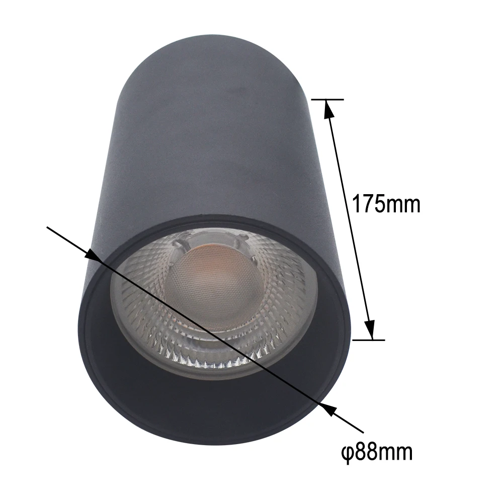 36W Art Track Spotlight Exhibition CRI98Hall Museum Square Pattern Stage Spotlight LED Contour Spotlight