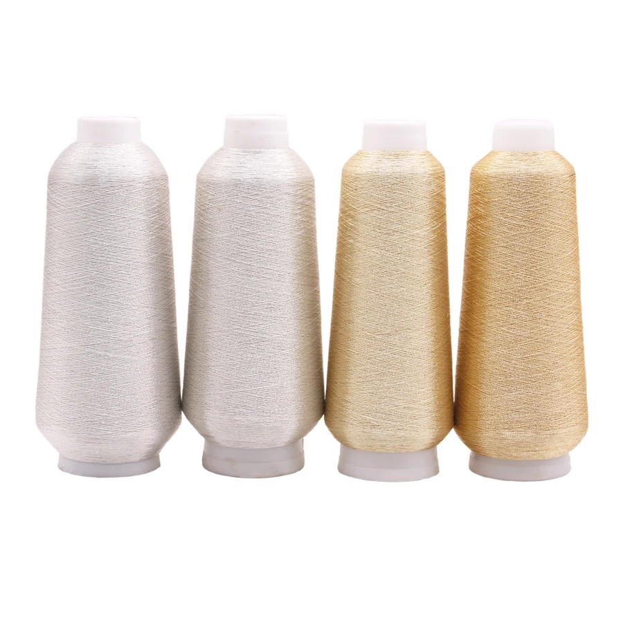 Polyester pure Gold and pure silver ST type metallic yarn import china products