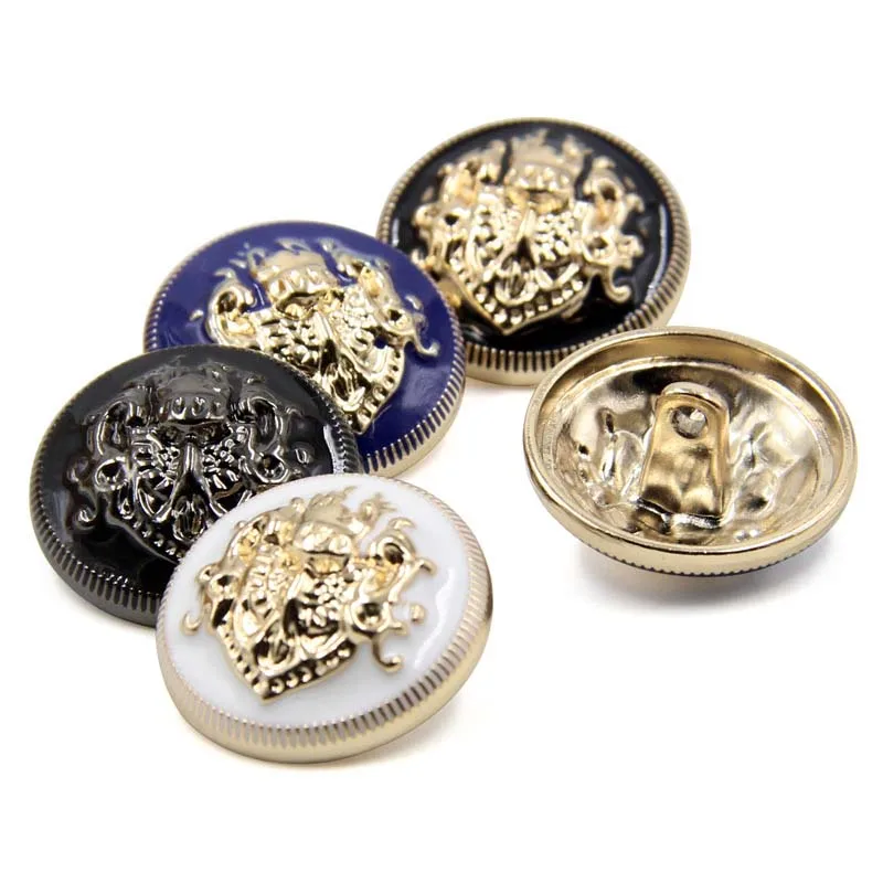 wholesale customize 10mm 11.5mm 12.5mm 15mm 18mm 20mm 23mm 25mm pearl metal down holes shank sewing buttons