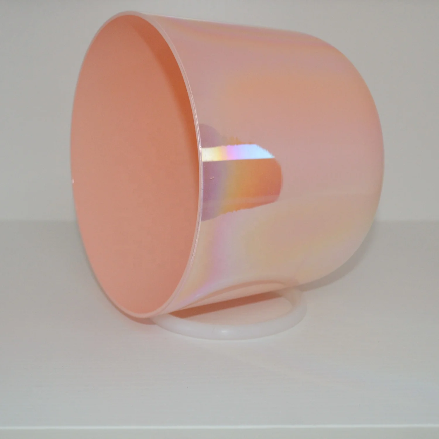 Alchemy Orange Clear Crystal Singing Bowl for Sound Healing and Therapy