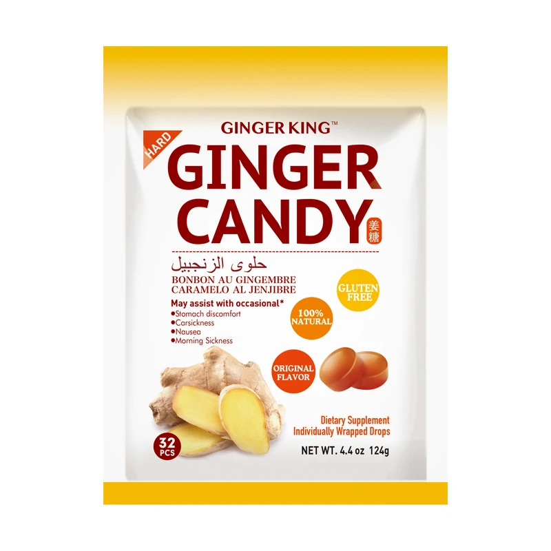 
Sweet Organic Hard Ginger Candy Gummy candies 