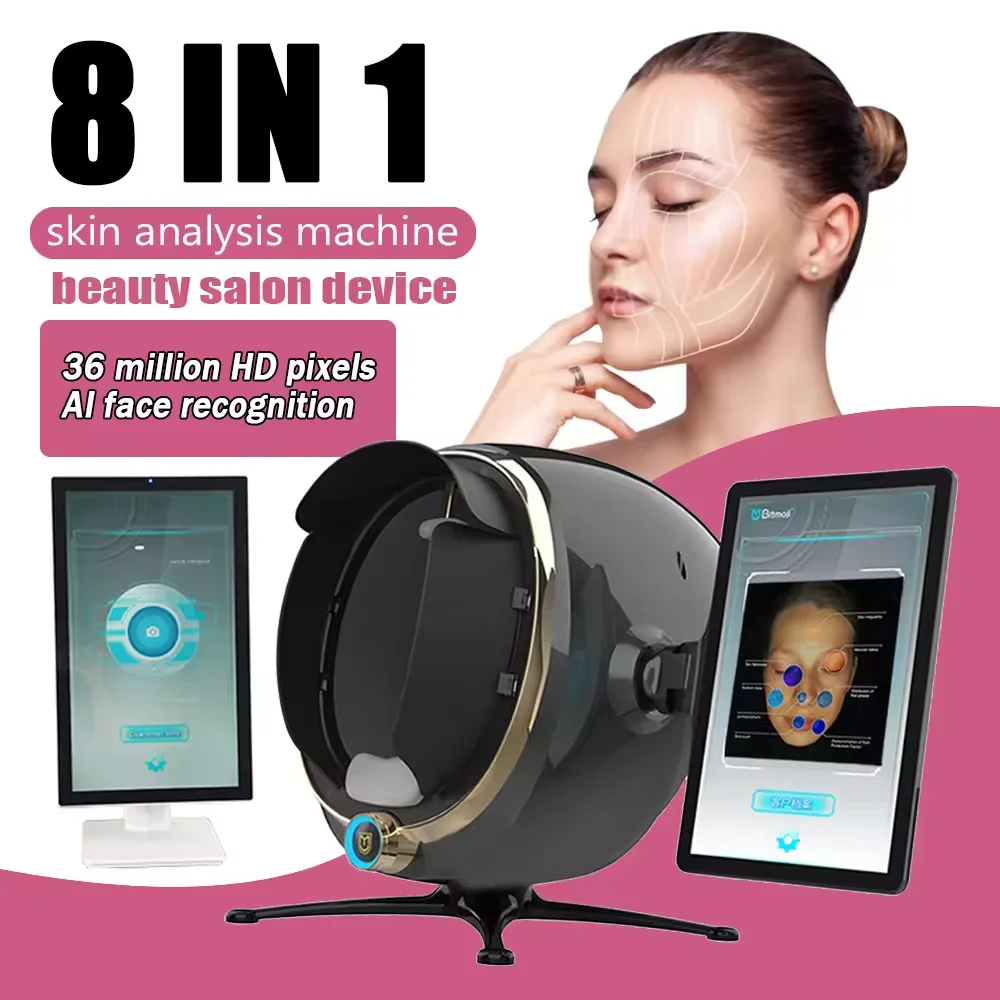 Умный высококачественный 3D анализатор кожи с подкладкой Magic Mirror 28 миллионов камер устройство для сканирования лица