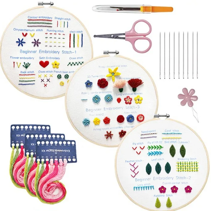 Embroidery crafts the underwater world needle diagram diy material package kit cross stitch designs handmade needlework set