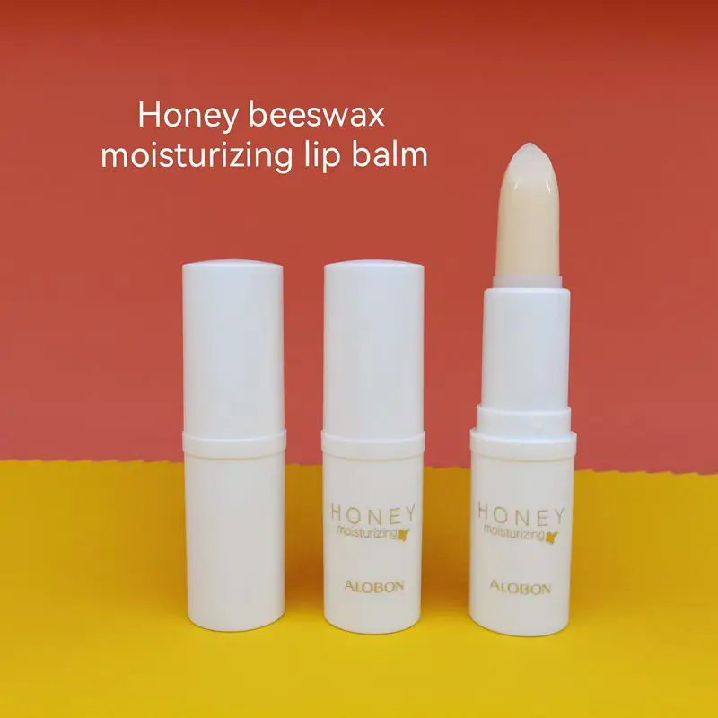 Custom logo beeswax nutritious long lasting moisturizing mint lip care chapstick honey lip balm