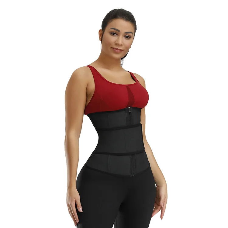 
Factory Price Zipper Design Tummy Slimming Girdle Body Shaper slim Waist Cincher Trainer 